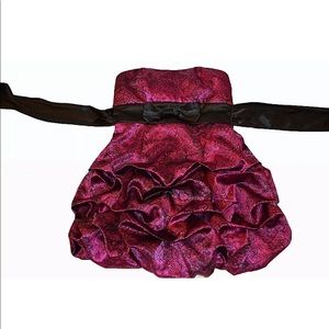 Ruby Rox Women's Halter Black/Purple Formal Dress